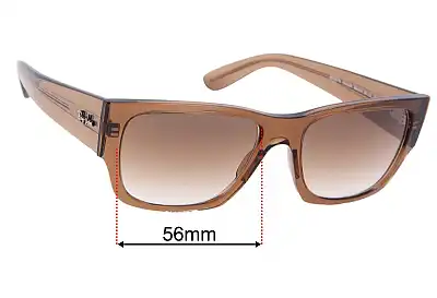 Ray-Ban RB0947S Carlos Replacement Lenses 56mm wide 