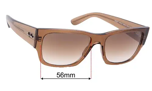 Sunglass Fix Replacement Lenses Ray Ban RB0947S Carlos - 56mm Wide 