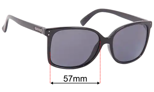 Von Zipper Castaway Replacement Lenses 57mm wide 