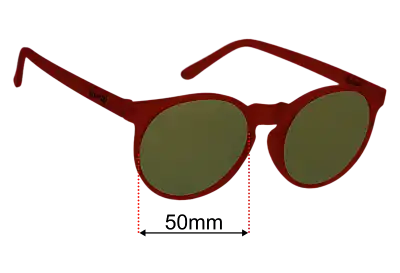 Goodr I'm Wearing Burgandy? Verres de Remplacement 50mm wide 
