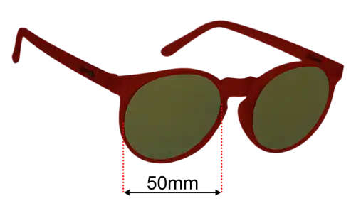 Goodr I'm Wearing Burgandy?  Replacement Lenses 50mm wide 