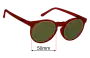 Sunglass Fix Replacement Lenses for Goodr I'm Wearing Burgandy? - 50mm Wide 