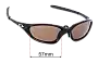 Sunglass Fix Replacement Lenses for Oakley Twenty XX OO9157 (2000) - 57mm Wide 