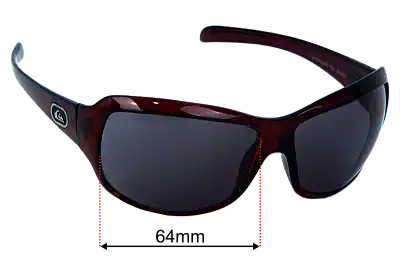 Quiksilver 625D Replacement Lenses 64mm wide 