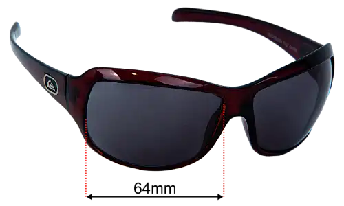 Quiksilver 625D Replacement Lenses 64mm wide 