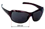 Sunglass Fix Replacement Lenses for Quiksilver 625D - 64mm Wide 