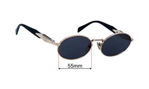Prada SPR65Z Ersatzgläser 55mm wide 