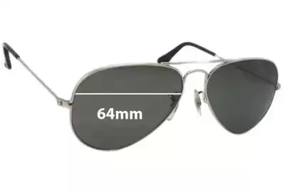 Ray-Ban B&L RB3025 Replacement Lenses 64mm wide 
