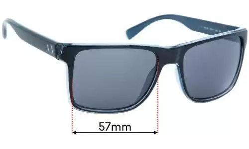 Sunglass Fix Replacement Lenses for Armani Exchange AX 4016 - 57mm Wide 
