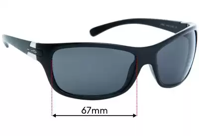 Arnette Speed AN4120 Replacement Lenses 67mm wide 