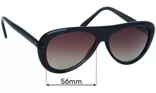 Sunglass Fix Lentes de Repuesto para Aroflex Aviador-3 - 56mm Wide 