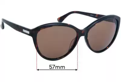 Calvin Klein CK4256S Lentes de Repuesto 57mm wide 