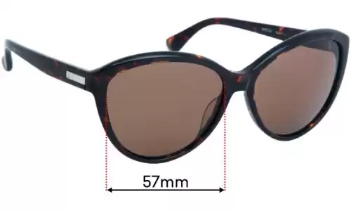 Sunglass Fix Replacement Lenses for Calvin Klein CK4256S - 57mm Wide Calvin Klein CK4256S Replacement Lenses 57mm wide