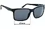 Sunglass Fix Replacement Lenses for Carve The Island - 61mm Wide 