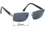 Sunglass Fix Replacement Lenses for Country Road CR Sun Rx 19 - 57mm Wide 