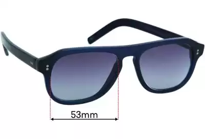 Cutler and Gross of London 0822 Replacement Lenses 53mm wide 