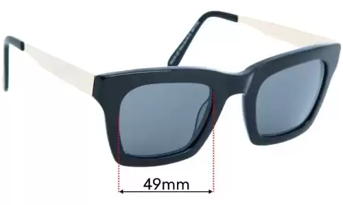 Ellery Sun Rx 01 Lentes de Repuesto 49mm wide 