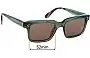 Sunglass Fix Replacement Lenses for Etnia Barcelona Quinn Sun - 52mm Wide 