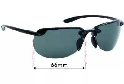 Maui Jim MJ414 Hapuna Verres de Remplacement 66mm wide 
