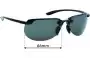 Sunglass Fix Replacement Lenses for Maui Jim MJ414 Hapuna - 66mm Wide 