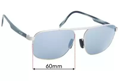Maui Jim MJ777 Waihee Ridge Verres de Remplacement 60mm wide 