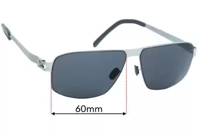 Mykita Rufus Replacement Lenses 60mm wide 