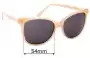 Sunglass Fix Replacement Lenses for Oroton  Uma - 54mm Wide 