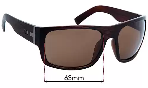 Sunglass Fix Replacement Lenses for Otis Tough Love - 63mm Wide 