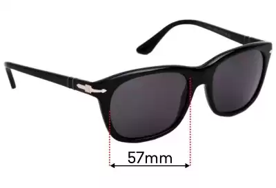 Persol 3101-S Replacement Lenses 57mm wide 