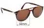 Sunglass Fix Replacement Lenses for Persol 3160-V - 52mm Wide 