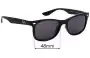 Sunglass Fix Replacement Lenses for Ray-Ban Junior New Wayfarer RJ9052-S - 48mm Wide 