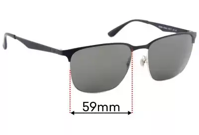Ray-Ban RB3569 Ersatzgläser 59mm wide 