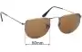 Sunglass Fix Ersatzgläser für Ray-Ban RB3958 Elon - 50mm Wide 