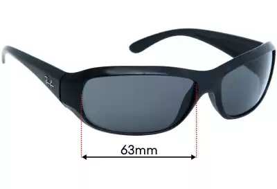 Ray-Ban RB4121 Replacement Lenses 63mm wide 