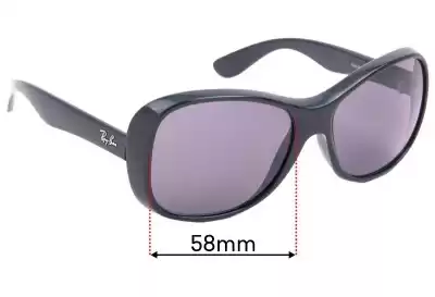 Ray-Ban RB4139 Lentes de Repuesto 58mm wide 