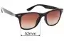 Sunglass Fix Replacement Lenses for Ray-Ban RB4195-F (Low Bridge Fit) - 52mm Wide 