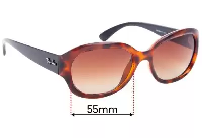 Ray-Ban RB4282-CH Ersatzgläser 55mm wide 