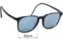 Sunglass Fix Replacement Lenses for Ray-Ban RB4387F (Low Bridge Fit) - 55mm Wide 