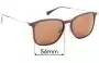 Sunglass Fix Ersatzgläser für Ray-Ban RB8353 - 56mm Wide 