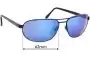 Sunglass Fix Lentes de Repuesto para Revo RE3007 - 62mm Wide 