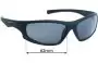 Sunglass Fix Ersatzgläser für Shady Rays XS-5208 - 62mm Wide 