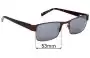Sunglass Fix Replacement Lenses for Specsavers Conan - 53mm Wide 