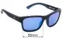 Sunglass Fix Replacement Lenses for Spy Optic Hunt - 55mm Wide 
