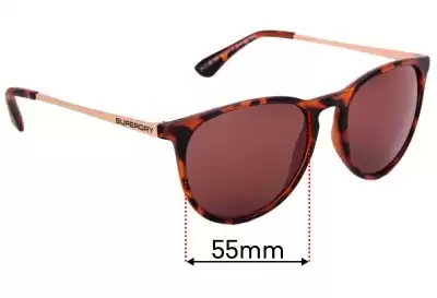 Superdry Sun Rx Ellen Replacement Lenses 55mm wide 