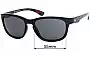 Sunglass Fix Replacement Lenses for Volcom Chichagof - 55mm Wide 