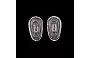 15mm Tear Shaped Push Fit Nose Pads - Front View 