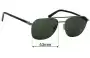 Sunglass Fix Replacement Lenses for Harley Davidson HD 2012 - 53mm Wide 