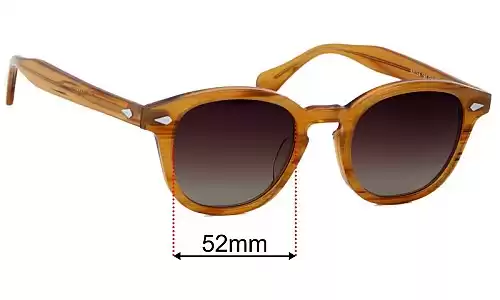 Moscot Lemtosh Replacement Lenses 52mm wide 
