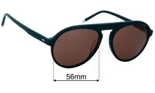 Calvin Klein CK4350S Replacement Lenses 56mm wide 
