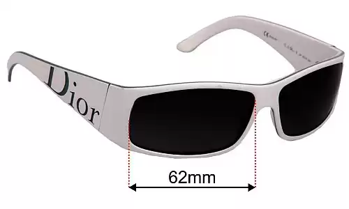  Christian Dior Your Dior 2 Replacement Sunglass Lenses - 62mm wide 